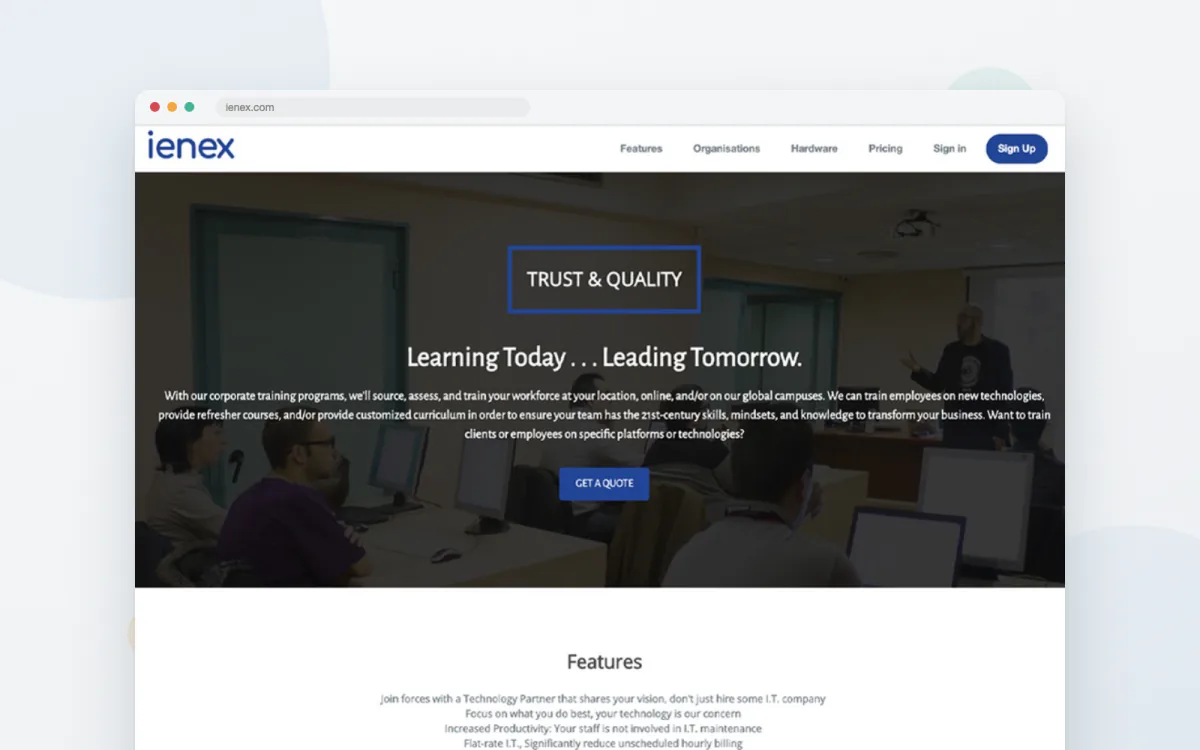 ienex website